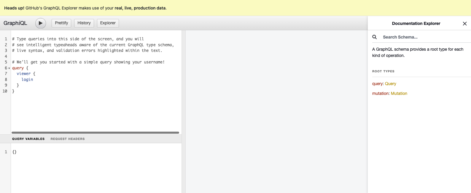 GraphQL API Explorer